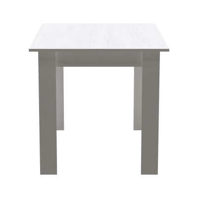 Τραπέζι Manka pakoworld σε λευκή απόχρωση 110x80x77εκ