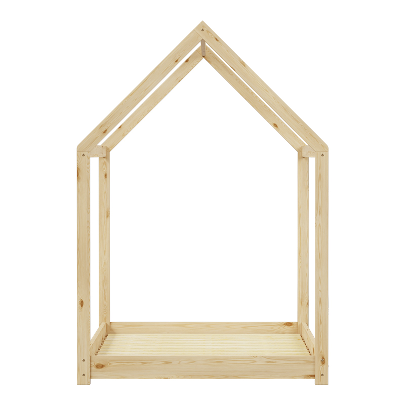 Παιδικό κρεβάτι Nino τ. Montessori pakoworld ξύλο πεύκου σε φυσική απόχρωση 90x190εκ