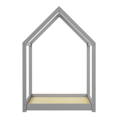 Παιδικό κρεβάτι Nino τ. Montessori pakoworld ξύλο πεύκου σε γκρι απόχρωση 90x190εκ