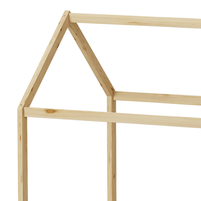 Παιδικό κρεβάτι Mellin τ. Montessori με 2 συρτάρια pakoworld ξύλο πεύκου σε φυσική απόχρωση 90x190εκ