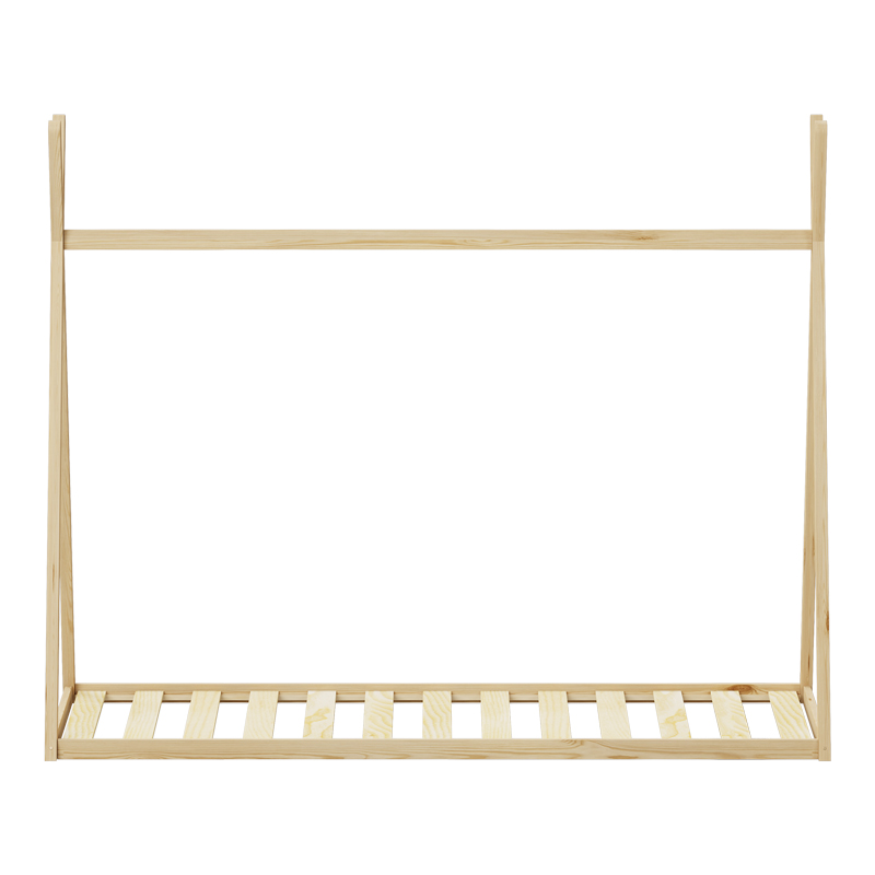 Παιδικό κρεβάτι Lilly τ. Montessori pakoworld ξύλο πεύκου σε φυσική απόχρωση 90x190εκ