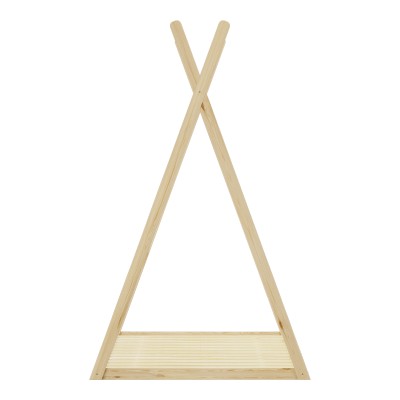 Παιδικό κρεβάτι Lilly τ. Montessori pakoworld ξύλο πεύκου σε φυσική απόχρωση 90x190εκ