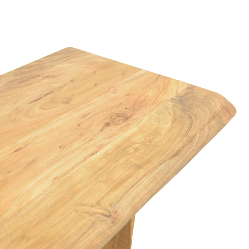 Κονσόλα Mende pakoworld μασίφ ξύλο ακακίας σε φυσική απόχρωση 110x50x76εκ