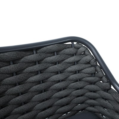 Σκαμπό μπαρ Zuki pakoworld αλουμίνιο με γκρι σκελετό και μαξιλάρι 55x54x109εκ