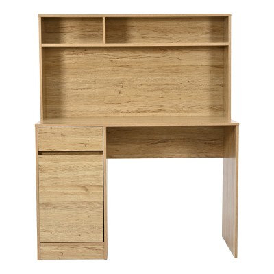 Γραφείο εργασίας Secreta pakoworld με ράφι σε oak απόχρωση 110x50x135εκ