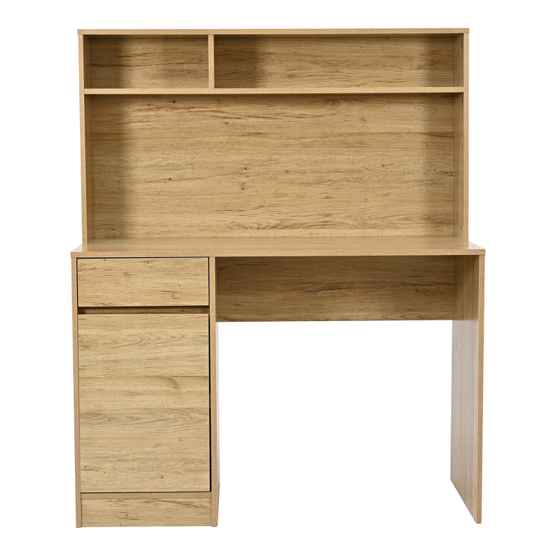 Γραφείο εργασίας Secreta pakoworld με ράφι σε oak απόχρωση 110x50x135εκ
