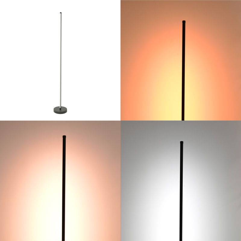 Φωτιστικό δαπέδου Topelia pakoworld led μέταλλο σε μαύρη απόχρωση Φ20x140εκ