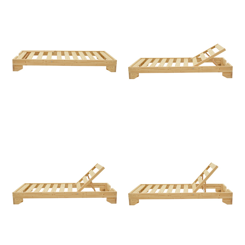 Ξαπλώστρα Fendy pakoworld ξύλο ελάτου σε φυσική απόχρωση 71.5x200x24εκ