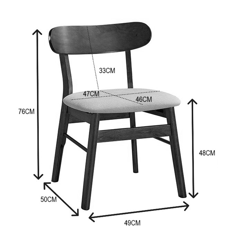 Καρέκλα Cairo pakoworld rubberwood σε φυσική-μπεζ απόχρωση 47x47x76εκ | 2 τμχ