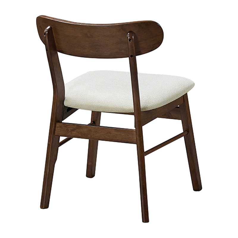 Τραπεζαρία Eleganza-Cairo pakoworld σετ 7τεμ mdf σε καρυδί-εκρού απόχρωση 180x99x75.8εκ