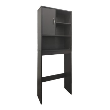 Έπιπλο μπάνιου Tazien pakoworld σε ανθρακί απόχρωση 60x24x168.5εκ