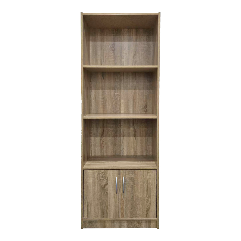 Βιβλιοθήκη Tekaro pakoworld σε sonoma απόχρωση 60x29x166εκ