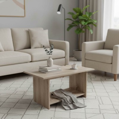 Τραπέζι σαλονιού Votalo pakoworld σε sonoma απόχρωση 80x40x42εκ