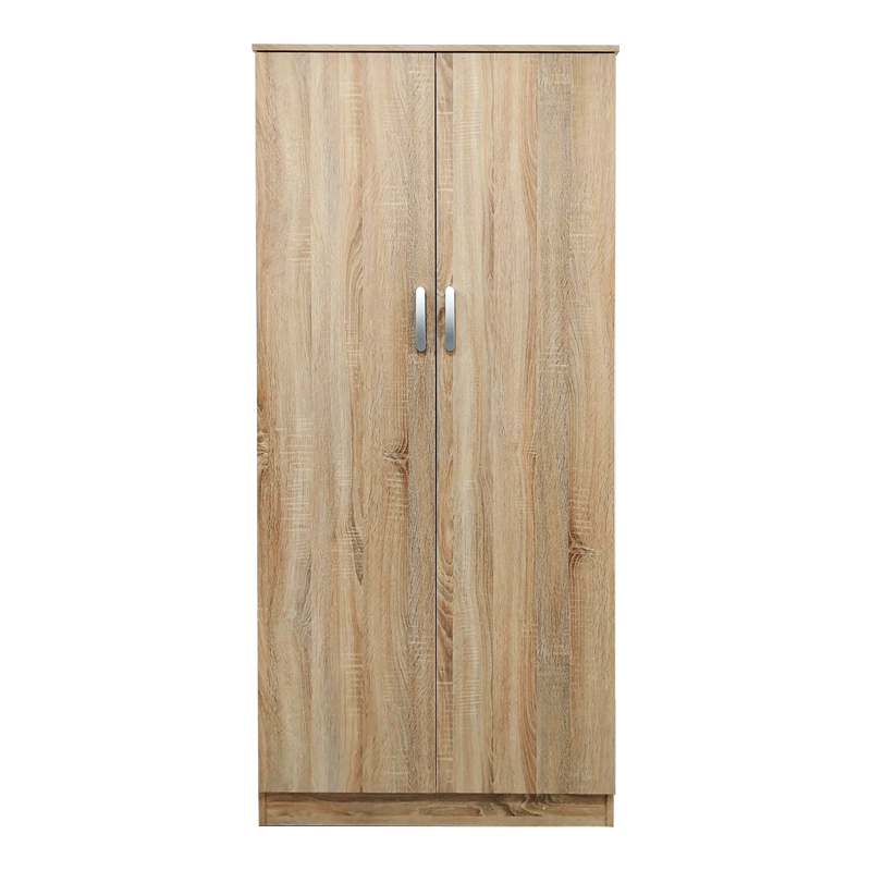 Ντουλάπα δίφυλλη Athos pakoworld σε Sonoma απόχρωση 80x42x180εκ