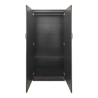 Ντουλάπα δίφυλλη Athos pakoworld σε wenge απόχρωση 80x42x180εκ