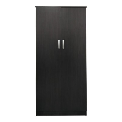 Ντουλάπα δίφυλλη Athos pakoworld σε wenge απόχρωση 80x42x180εκ