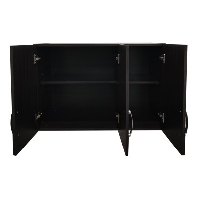 Πατάρι ντουλάπας τρίφυλλο Athos pakoworld σε wenge απόχρωση 90x41.5x60εκ