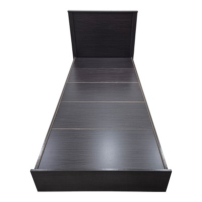 Κρεβάτι Athos pakoworld σε wenge απόχρωση 90x190εκ