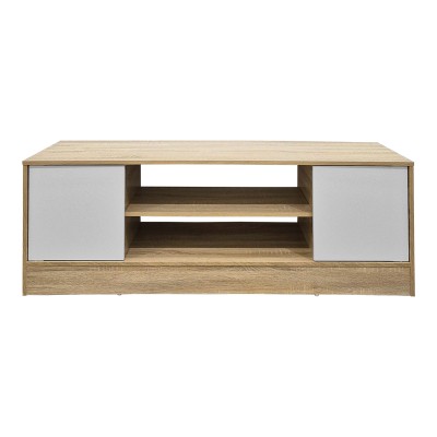 Έπιπλο τηλεόρασης Sasa pakoworld sonoma-λευκό 120x35x41.5εκ