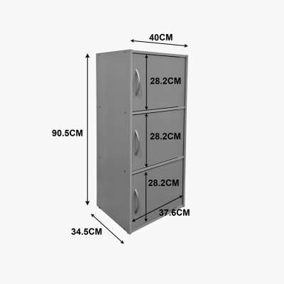 Ντουλάπι-στήλη Soline pakoworld sonoma 40x34.5x90.5εκ