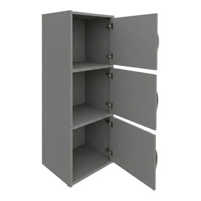 Ντουλάπι-στήλη Soline pakoworld ανοιχτό γκρι 40x34.5x90.5εκ