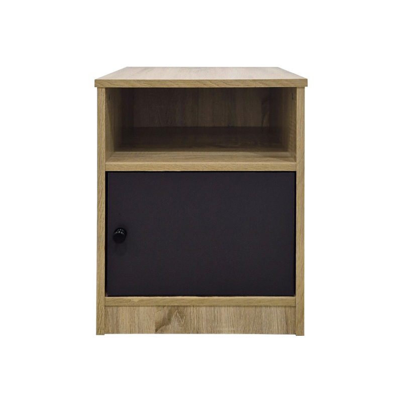 Κομοδίνο Lenea pakoworld sonoma-ανθρακί 40x40x50εκ