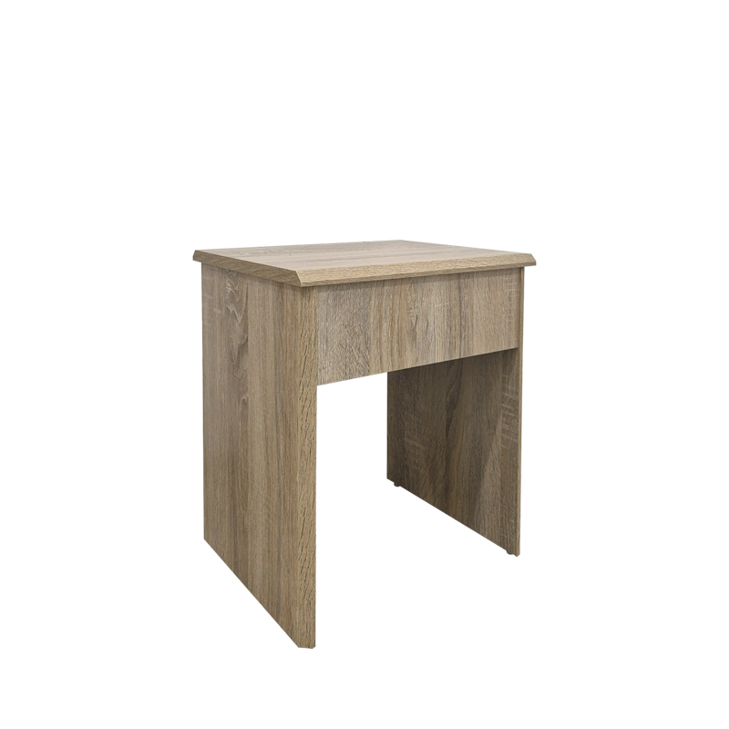 Τουαλέτα κρεβατοκάμαρας Larnia pakoworld με καθρέπτη και σκαμπό sonoma 65x40x142εκ