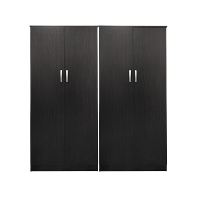 Ντουλάπα τετράφυλλη Athos Ι pakoworld wenge 160x42x180εκ