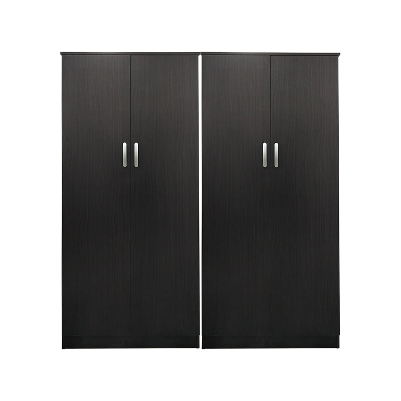 Ντουλάπα τετράφυλλη Athos Ι pakoworld wenge 160x42x180εκ