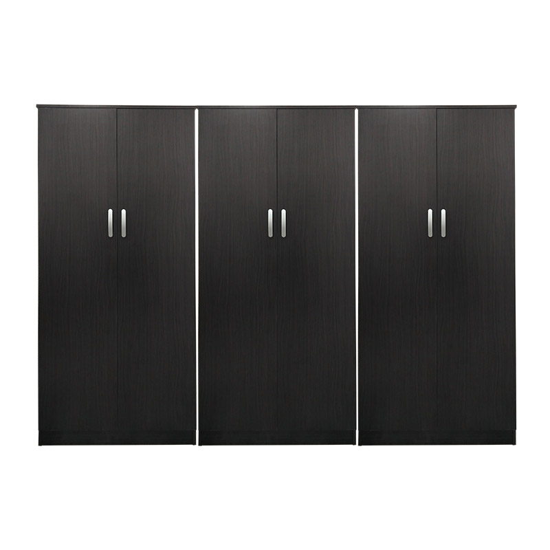 Ντουλάπα εξάφυλλη Athos pakoworld wenge 240x42x180εκ