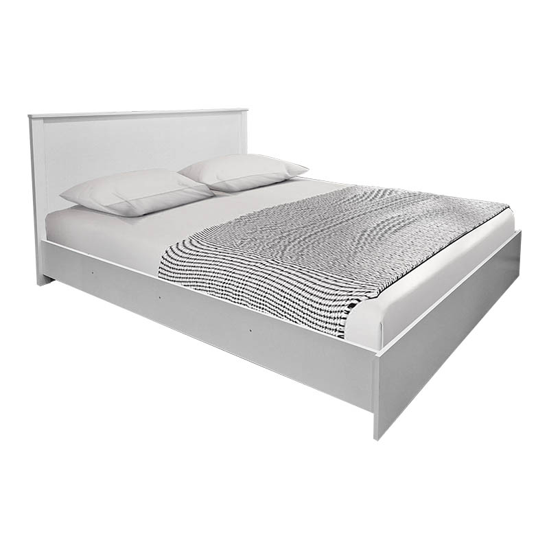 Σετ Κρεβατοκάμαρας Athos Λευκό με Κρεβάτι 160x200εκ Σετ 3τεμ