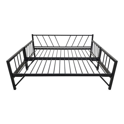 Κρεβάτι-Καναπές Remmie pakoworld μέταλλο μαύρο 90x190εκ