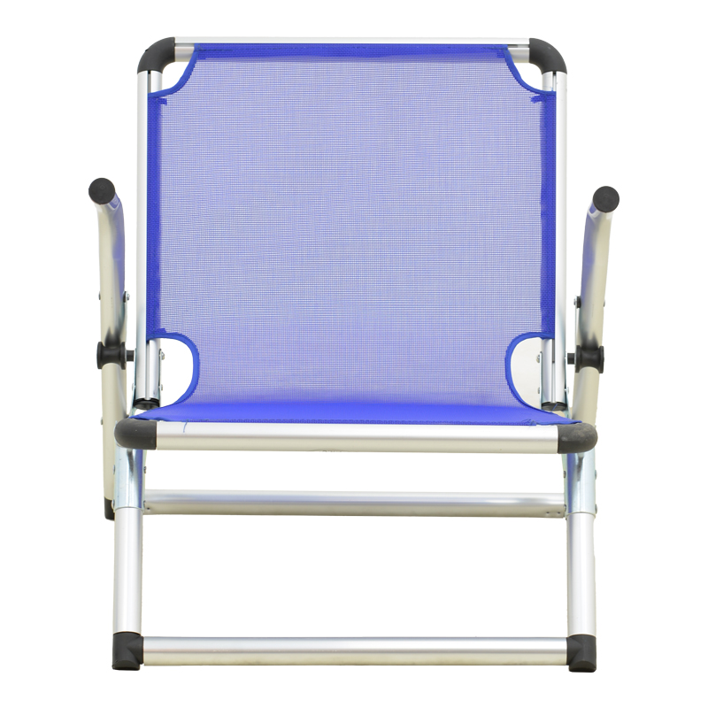 Καρεκλάκι παραλίας Plazo pakoworld αλουμίνιο-textilene σε μπλε απόχρωση 55x70x59εκ