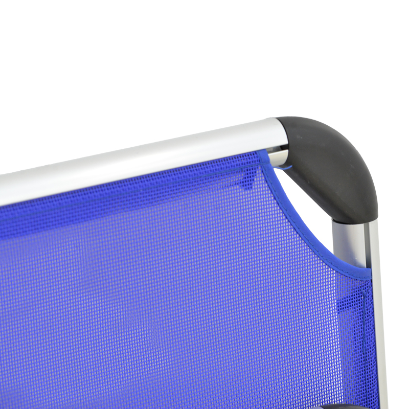 Καρεκλάκι παραλίας Plazo pakoworld αλουμίνιο-textilene σε μπλε απόχρωση 55x70x59εκ