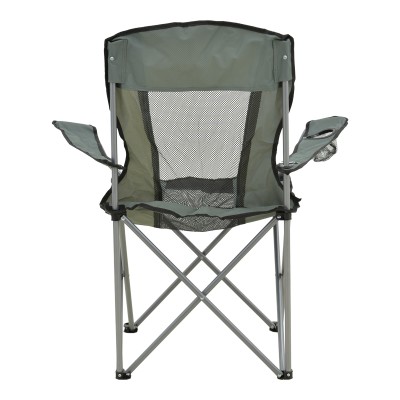 Καρεκλάκι παραλίας-camping Pesca pakoworld μέταλλο-αδιάβροχο ύφασμα σε γκρι απόχρωση 55x55x95εκ