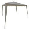 Κιόσκι Gazebo pakoworld μεταλλικός σκελετός - ύφασμα μπεζ 3x3m