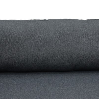 Καναπές τριθέσιος Aurelio pakoworld μεταλλικός σε λευκή -μαξιλάρια σε ανθρακί απόχρωση 192x74x63εκ