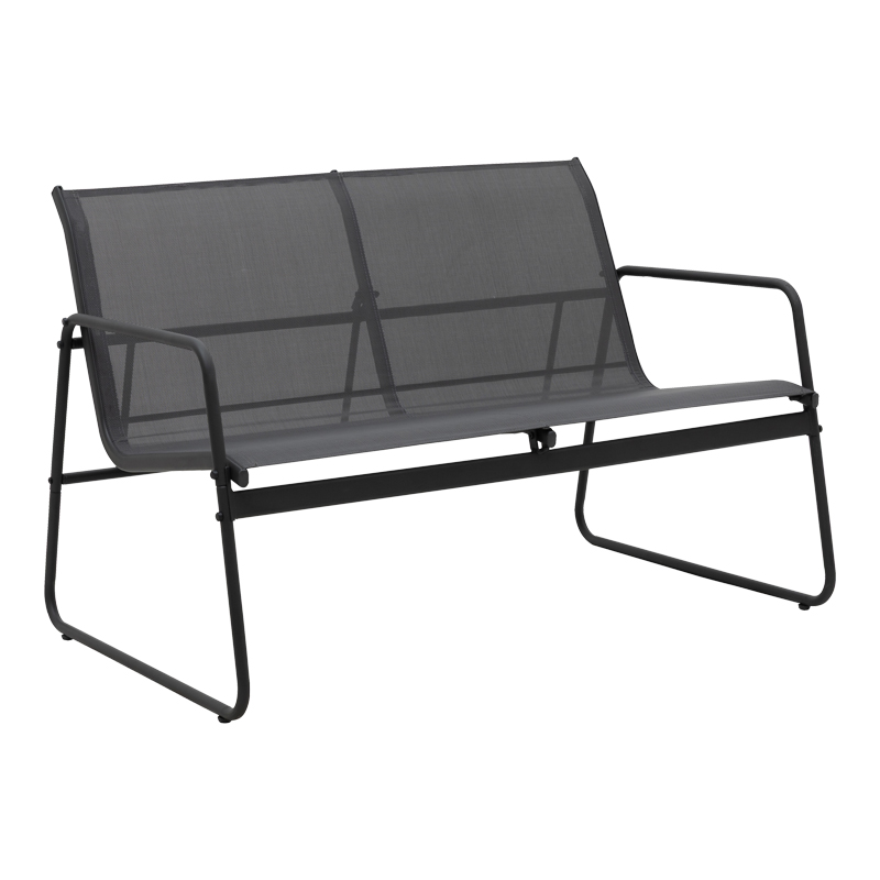 Σαλόνι εξωτερικού χώρου Veranda textilene-μέταλλο σε ανθρακί απόχρωση