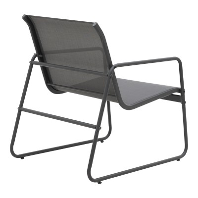 Σαλόνι εξωτερικού χώρου Veranda textilene-μέταλλο σε ανθρακί απόχρωση