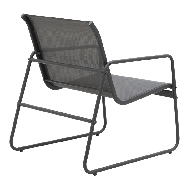 Σαλόνι εξωτερικού χώρου Veranda textilene-μέταλλο σε ανθρακί απόχρωση