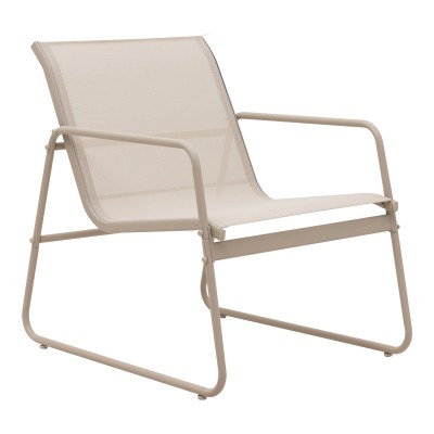 Σαλόνι εξωτερικού χώρου Veranda textilene-μέταλλο σε cappuccino απόχρωση