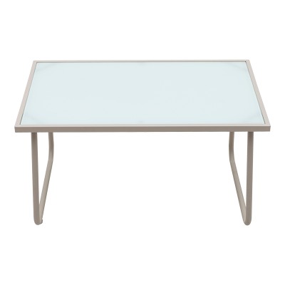 Σαλόνι εξωτερικού χώρου Veranda textilene-μέταλλο σε cappuccino απόχρωση