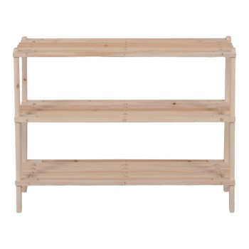 Παπουτσοθήκη Steper pakoworld 9 ζευγών ξύλο ελάτου σε φυσική απόχρωση 64x26x48.5εκ