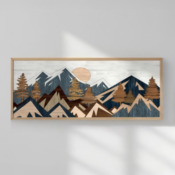 Πίνακας Kalef pakoworld με ψηφιακή εκτύπωση και πλαίσιο 120x2x50εκ