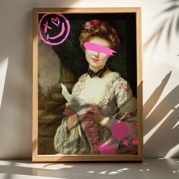 Πίνακας Elenda pakoworld με ψηφιακή εκτύπωση και πλαίσιο 50x2x70εκ