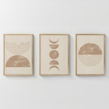 Πίνακας Kriky pakoworld τρίπτυχος με ψηφιακή εκτύπωση και πλαίσιο 33x1.5x48εκ