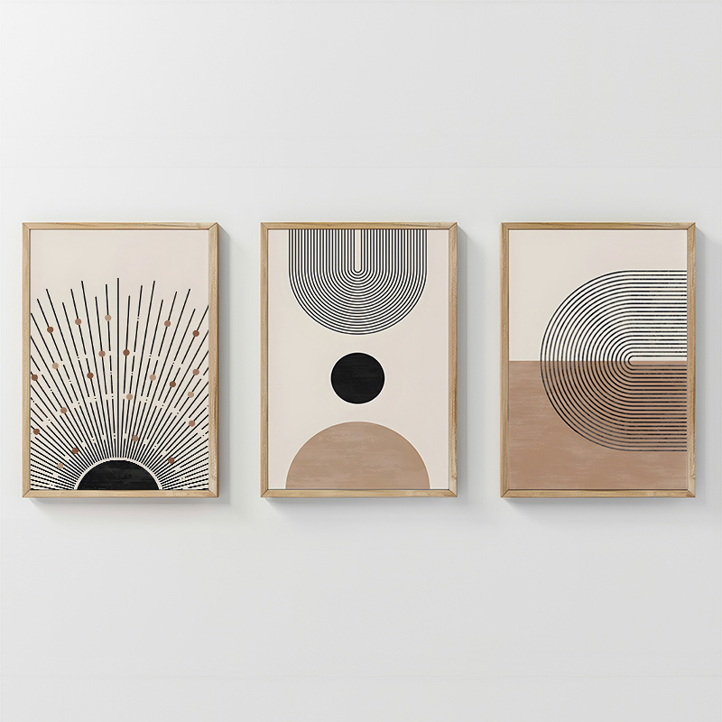 Πίνακας Lagon pakoworld τρίπτυχος με ψηφιακή εκτύπωση και πλαίσιο 33x1.5x48εκ