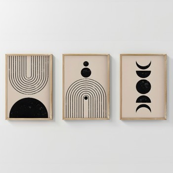 Πίνακας Aregon pakoworld τρίπτυχος με ψηφιακή εκτύπωση και πλαίσιο 33x1.5x48εκ