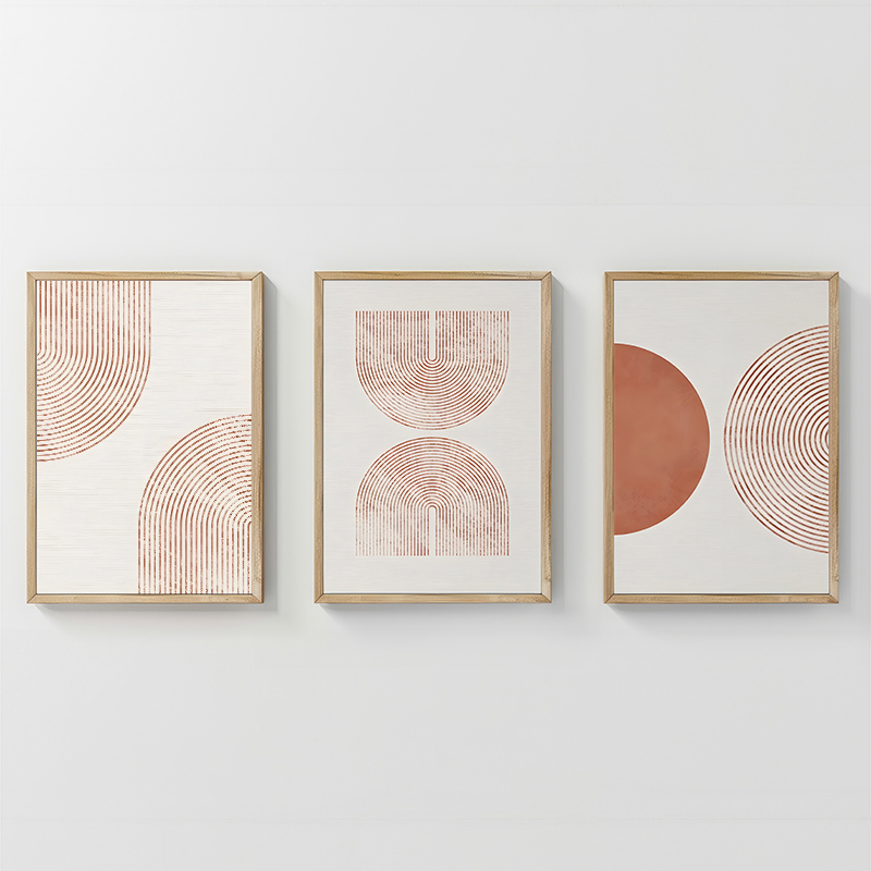 Πίνακας Chilen pakoworld τρίπτυχος με ψηφιακή εκτύπωση και πλαίσιο 33x1.5x48εκ