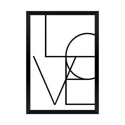 Πίνακας Amora pakoworld με ψηφιακή εκτύπωση και πλαίσιο 33x1.5x48εκ